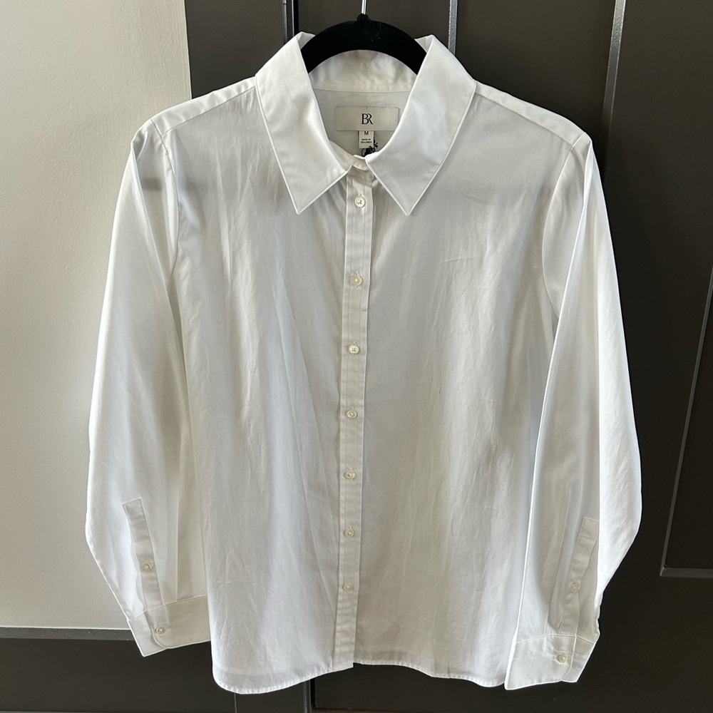 Banana Republic The Perfect Shirt in White Size Medium